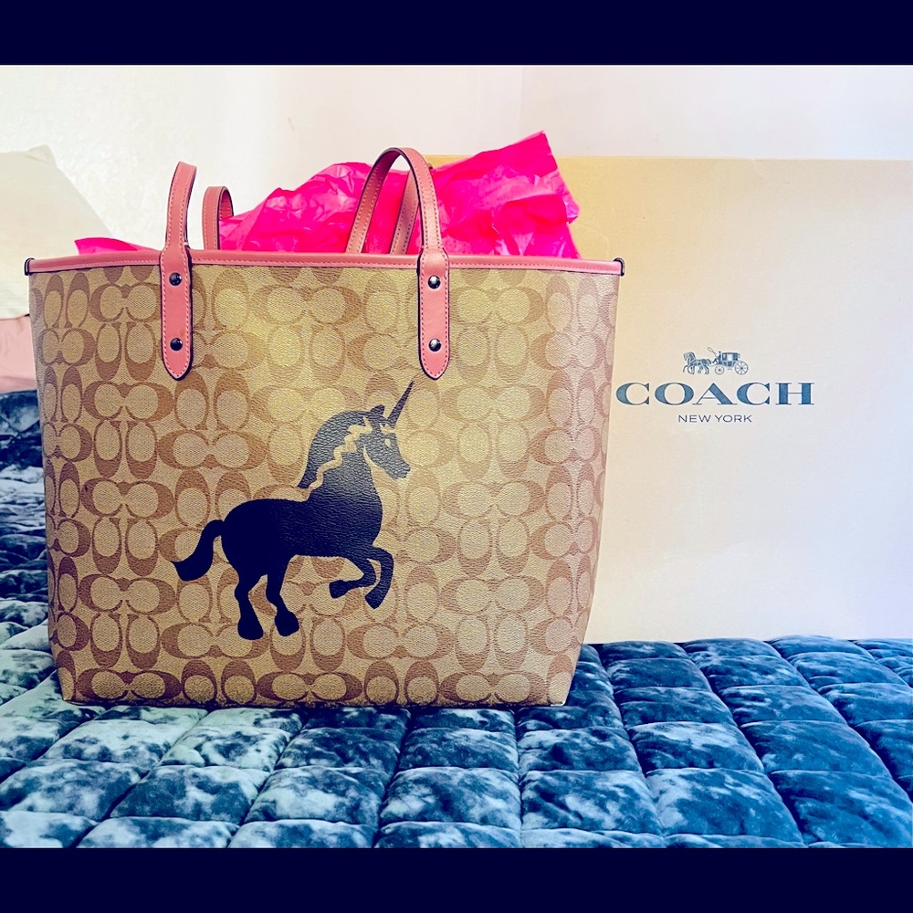 Unicorn Coach tote